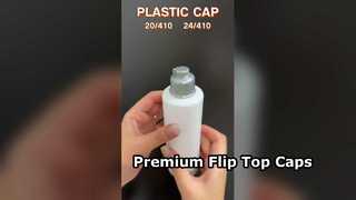 Tappi flip top trasparenti premium per flaconi cosmetici