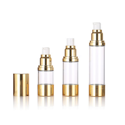 Consigliamo 15 ml 30 ml 50 ml Slim Airless Pump Bottle per l' imballaggio della cura della pelle con lozione e siero per la stampa a schermo