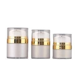 Bottiglie senz'aria glassate riutilizzabili di lusso su ordinazione della pompa per l'imballaggio cosmetico di Skincare