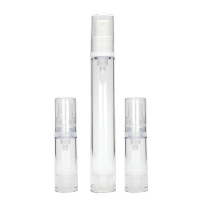 La pompa senz'aria della lozione imbottiglia la bottiglia cosmetica di plastica 5ml 10ml 15ml dello spruzzo