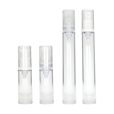 La pompa senz'aria della lozione imbottiglia la bottiglia cosmetica di plastica 5ml 10ml 15ml dello spruzzo