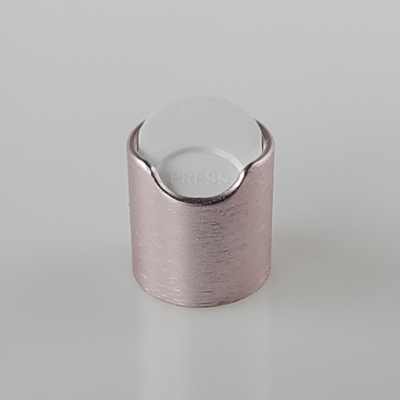 Tappo superiore di alluminio spazzolato del disco per il pacchetto cosmetico 24mm 28mm