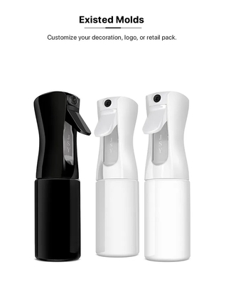bottiglia continua fine di plastica dello spruzzo dell'acqua di bottiglia dello spruzzatore della foschia 200ml per la designazione dei capelli