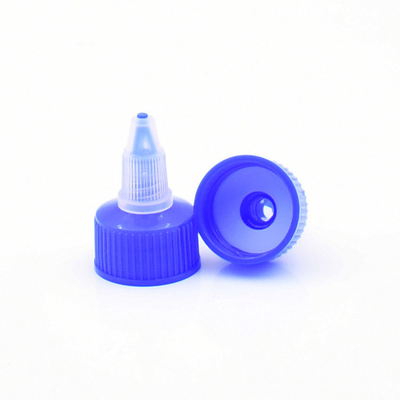 24/410 di fine aperta d'erogazione liquida di plastica di torsione blu del cappuccio