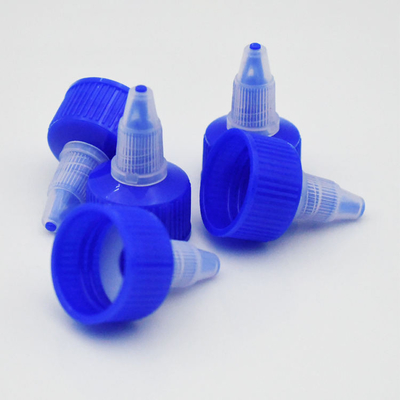 24/410 di fine aperta d'erogazione liquida di plastica di torsione blu del cappuccio