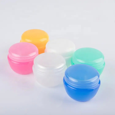 Luoghi di lusso colorati 20g PP Crema Faccia Bottine di plastica Bottine cosmetiche