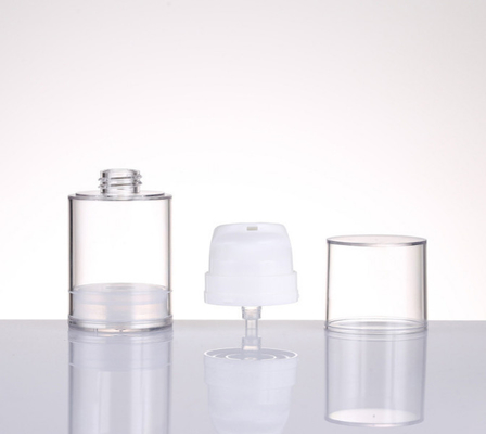 Bottiglie di viaggio senza aria Screw On Clear AS Bottiglia senza aria 30ml 50ml
