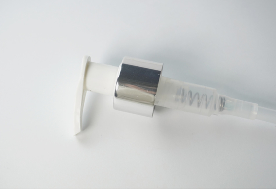 Pompa di lozione metallica sistema sinistro destra pompa di lozione shampoo dispenser per bottiglia e fornitore in Cina