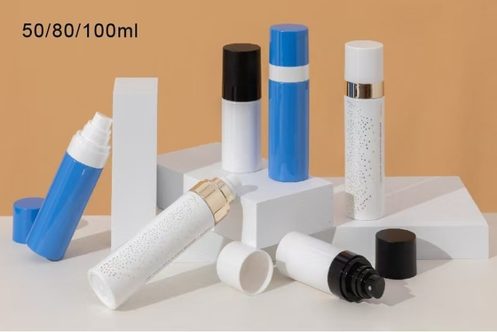 Sigillo di consegna Stampaggio a caldo e sigillo UV PET Bottiglie di plastica fine spruzzatore 50ml 80ml 100ml con colori personalizzati