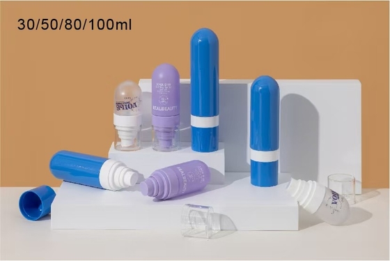 30ml 50ml 80ml 100ml Bottiglia di spray plastica inversa per profumi e shampoo cosmetici