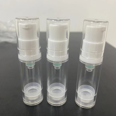 5 ml Lozione Pompa senza aria Bottiglie di plastica Cosmetica Bottiglia di lozione AS materiale