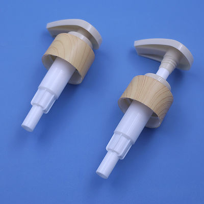 Dispenser cosmetico per shampoo e lozione con pompa a vite in legno e plastica per trasferimento acqua senza fuoriuscite
