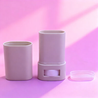 Confezione personalizzata ovale piatta da 15g 20g per stick deodorante twist-up, ricaricabile, per deodorante corpo, protezione solare, contenitori tubi, confezione deodorante