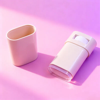 Confezione personalizzata ovale piatta da 15g 20g per stick deodorante twist-up, ricaricabile, per deodorante corpo, protezione solare, contenitori tubi, confezione deodorante