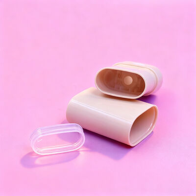 Confezione personalizzata ovale piatta da 15g 20g per stick deodorante twist-up, ricaricabile, per deodorante corpo, protezione solare, contenitori tubi, confezione deodorante