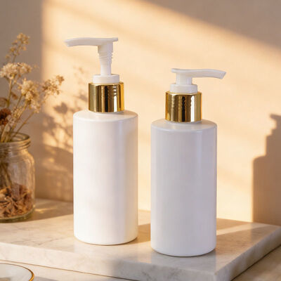 24/415 Pompa erogatrice per lozione UV Oro/Argento in plastica per shampoo e sapone