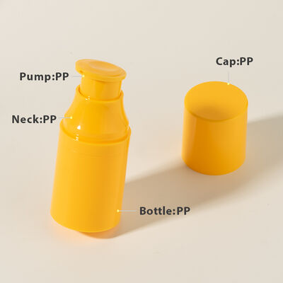 Fabbrica all'ingrosso Custom Luxury 30ml 50ml 80ml 120ml PP Pump Airless Plastic Bottles Set per la cura personale della pelle Crema viso/occhio