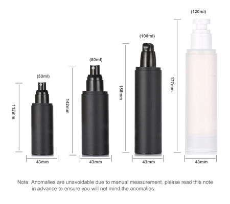 Flacone spray per nebulizzazione in plastica opaca PP da 120 ml all'ingrosso con tappo con pennello per crema per il viso, lozione, siero per la cura della pelle
