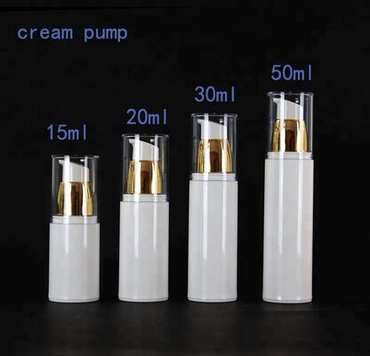 Bottiglia per lozione in plastica Bottiglia per pompa airless per acqua Shmpoo dorata