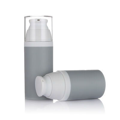 Color Grigio Bottiglia di pompa senza aria da 80 ml 3 dimensioni Bottiglia senza aria di plastica opzionale per cosmetici