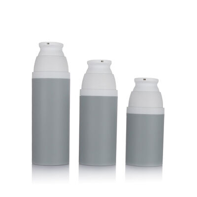 Color Grigio Bottiglia di pompa senza aria da 80 ml 3 dimensioni Bottiglia senza aria di plastica opzionale per cosmetici