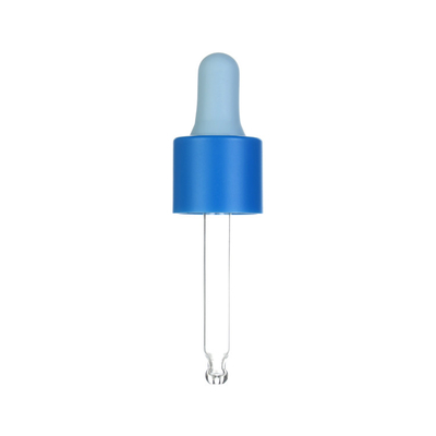 Contagoccia di alluminio della pipetta dell'olio del collare, lampadina del contagoccia del silicone per le bottiglie
