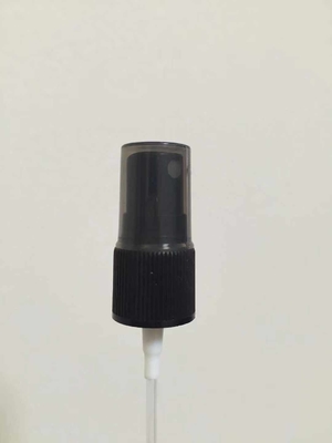 Spruzzatore fine nero della foschia con il chiaro cappuccio per il prodotto disinfettante 18/410 20/410 della mano