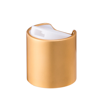 Tappi di bottiglia cosmetici superiori del disco dell'oro 24/410 di materia plastica di alluminio