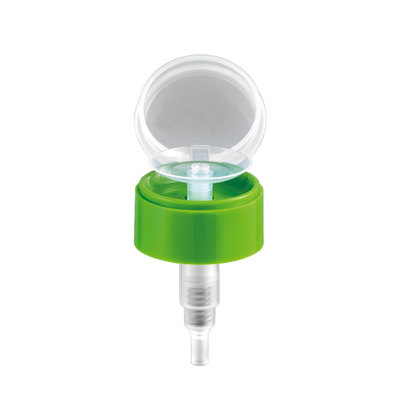 Pompa di plastica del dispositivo di rimozione dello smalto, colore verde della pompa della bottiglia dell'acetone chiaro