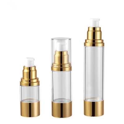 la pompa senz'aria di 15ml 30ml 50ml imbottiglia per l'ABS cosmetico COME materiale dell'allume