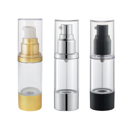 la pompa senz'aria di 15ml 30ml 50ml imbottiglia per l'ABS cosmetico COME materiale dell'allume
