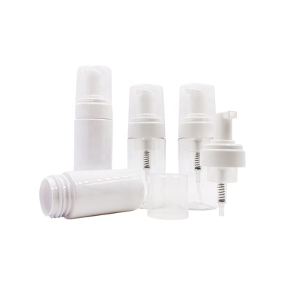 bottiglie di plastica dei cosmetici di 100ml 150ml, colore bianco blu della bottiglia della pompa della mousse chiaro