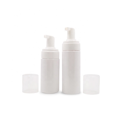 bottiglie di plastica dei cosmetici di 100ml 150ml, colore bianco blu della bottiglia della pompa della mousse chiaro