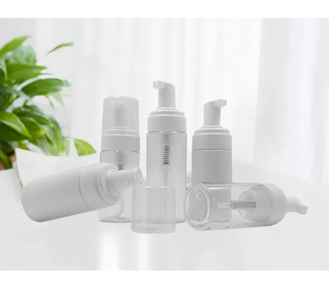le bottiglie di plastica dei cosmetici di 43mm, pompa della schiuma del sapone liquido imbottiglia 100ml 150ml