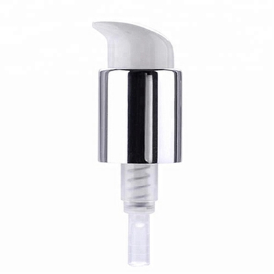 Pompe di alluminio d'argento dell'erogatore della lozione, pompa cosmetica 24/410 della bottiglia