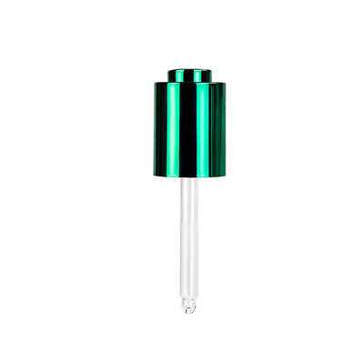 contagoccia di vetro cosmetico di 18mm piccolo intorno a forma con il pulsante di bambù