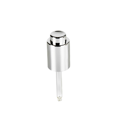 contagoccia di vetro cosmetico di 18mm piccolo intorno a forma con il pulsante di bambù
