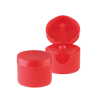 Tappi di bottiglia cosmetici di plastica blu, 24mm Flip Top Cap For Disinfectant