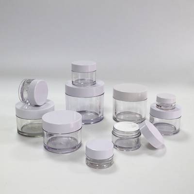 Commestibile i barattoli cosmetici di plastica, barattolo della crema di 2Oz 4Oz PETG con la vite di plastica