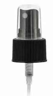 Materiale di plastica bianco nero dello spruzzatore 28/410 0.12ml pp della foschia del profumo