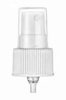 Materiale di plastica bianco nero dello spruzzatore 28/410 0.12ml pp della foschia del profumo